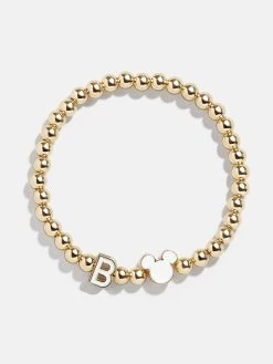 Mickey Mouse Disney Initial Pisa Bracelet - White 25 Mickey Mouse Disney Initial Pisa Bracelet - White -Baublebar 105930 G B