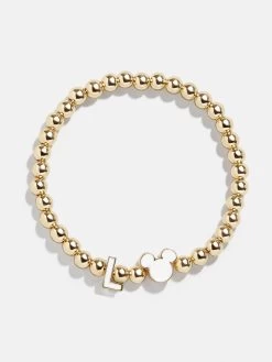 Mickey Mouse Disney Initial Pisa Bracelet - White 34 Mickey Mouse Disney Initial Pisa Bracelet - White -Baublebar 105930 G L