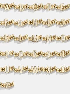 Initial Paris Bracelet - Gold -Baublebar 106046 Grid