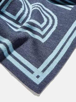 Your Name In Stripes Custom Blanket - Light Blue / Dark Blue 10 Your Name In Stripes Custom Blanket - Light Blue / Dark Blue -Baublebar 106283 G 03