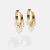 Emily 18K Gold Earrings - Pearl -Baublebar 106457 G 01