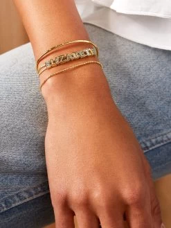 Mini Custom Slider Bracelet - Black -Baublebar 106589 m