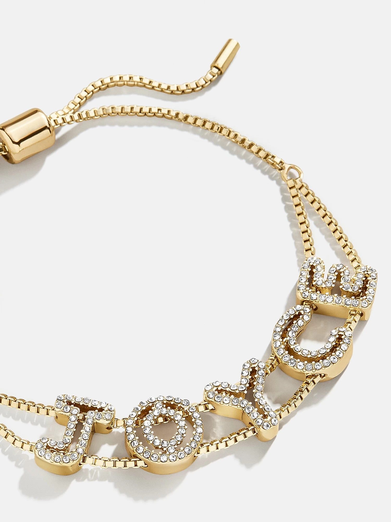 Custom Slider Bracelet - Negative Space Pavé 3 Custom Slider Bracelet - Negative Space Pavé