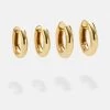 Layla 18K Gold Earring Set - Gold 1 Layla 18K Gold Earring Set - Gold -Baublebar 107289 G 01