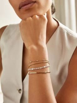 Kerri 18K Gold Tennis Bracelet - Clear/Gold -Baublebar 107899 m