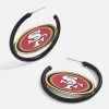 San Francisco 49ers NFL Logo Hoops - San Francisco 49ers -Baublebar 107975 G 01