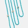 Turquoise Semi-Precious Initial Necklace - Turquoise -Baublebar 108255 G 01