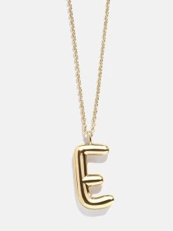 Bubble Script Initial Necklace - Gold 28 Bubble Script Initial Necklace - Gold -Baublebar 108455 G 02 E