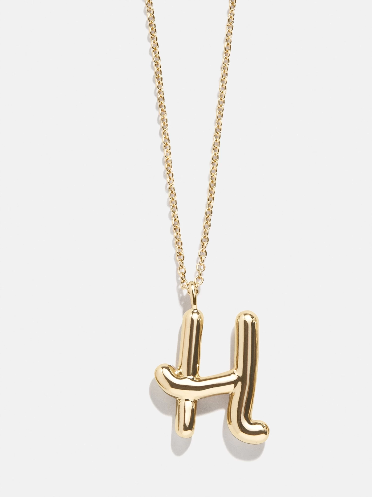 Bubble Script Initial Necklace - Gold 12 Bubble Script Initial Necklace - Gold - Image 10