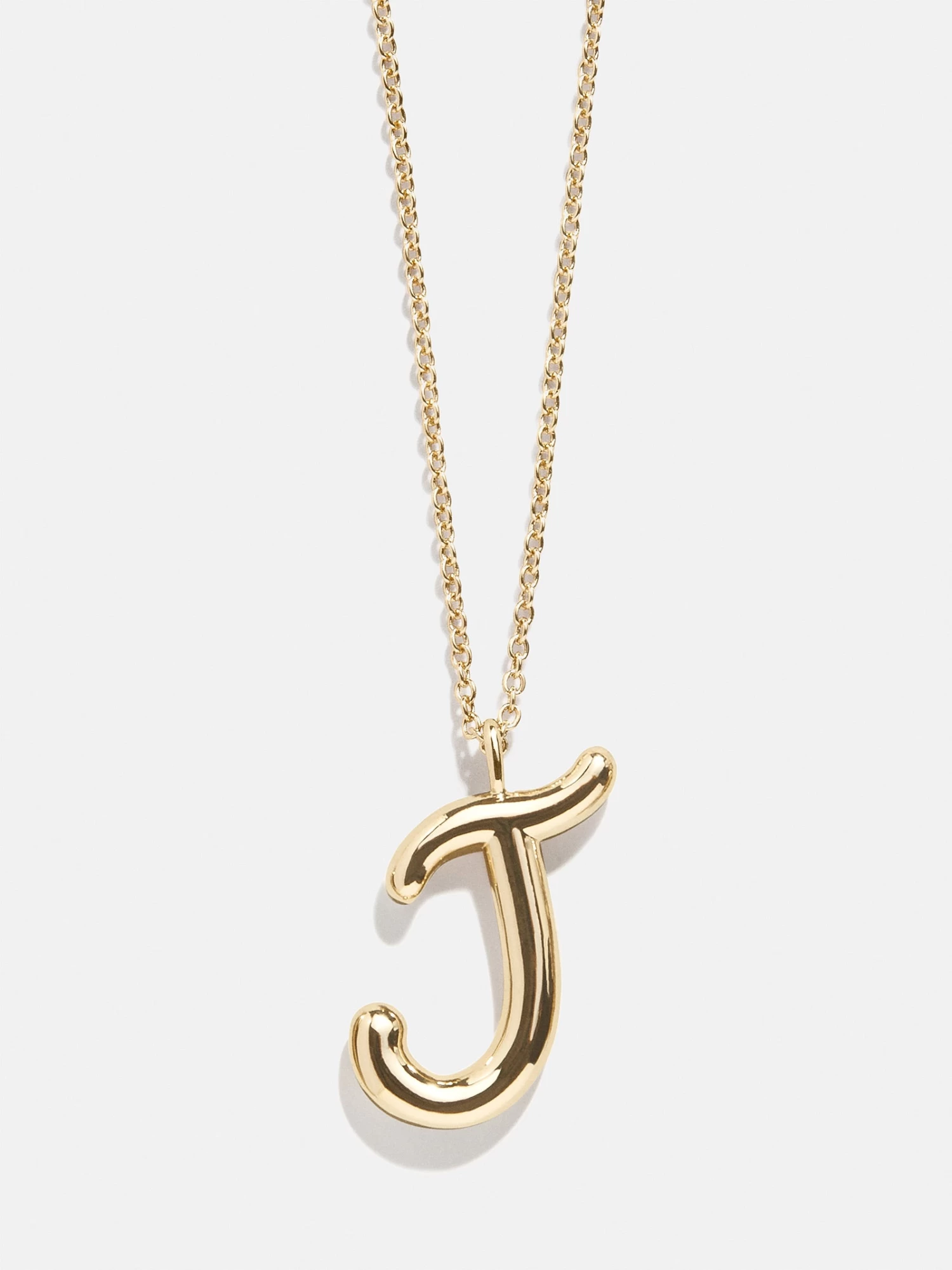Bubble Script Initial Necklace - Gold 14 Bubble Script Initial Necklace - Gold - Image 12