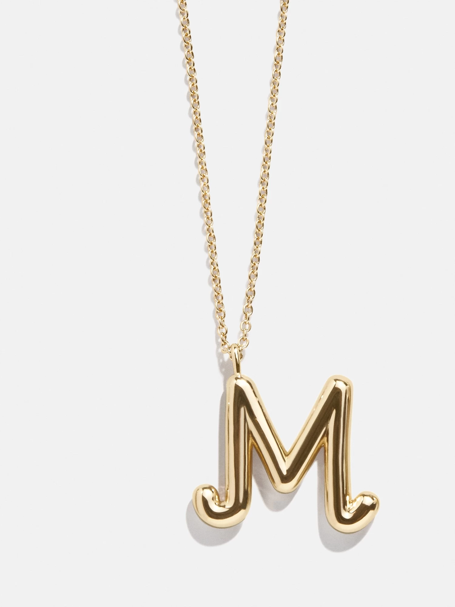 Bubble Script Initial Necklace - Gold 17 Bubble Script Initial Necklace - Gold - Image 15