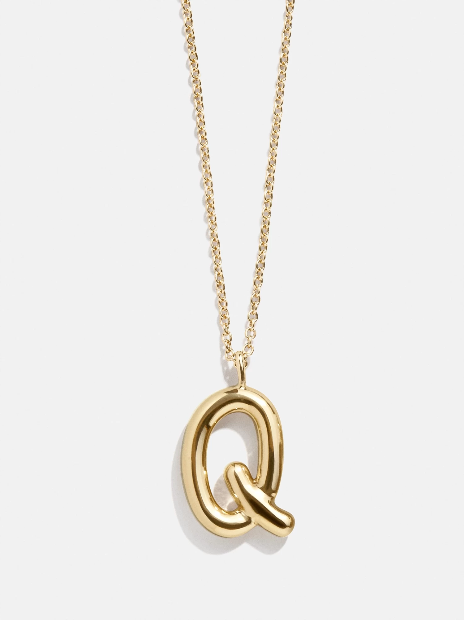 Bubble Script Initial Necklace - Gold 21 Bubble Script Initial Necklace - Gold - Image 19