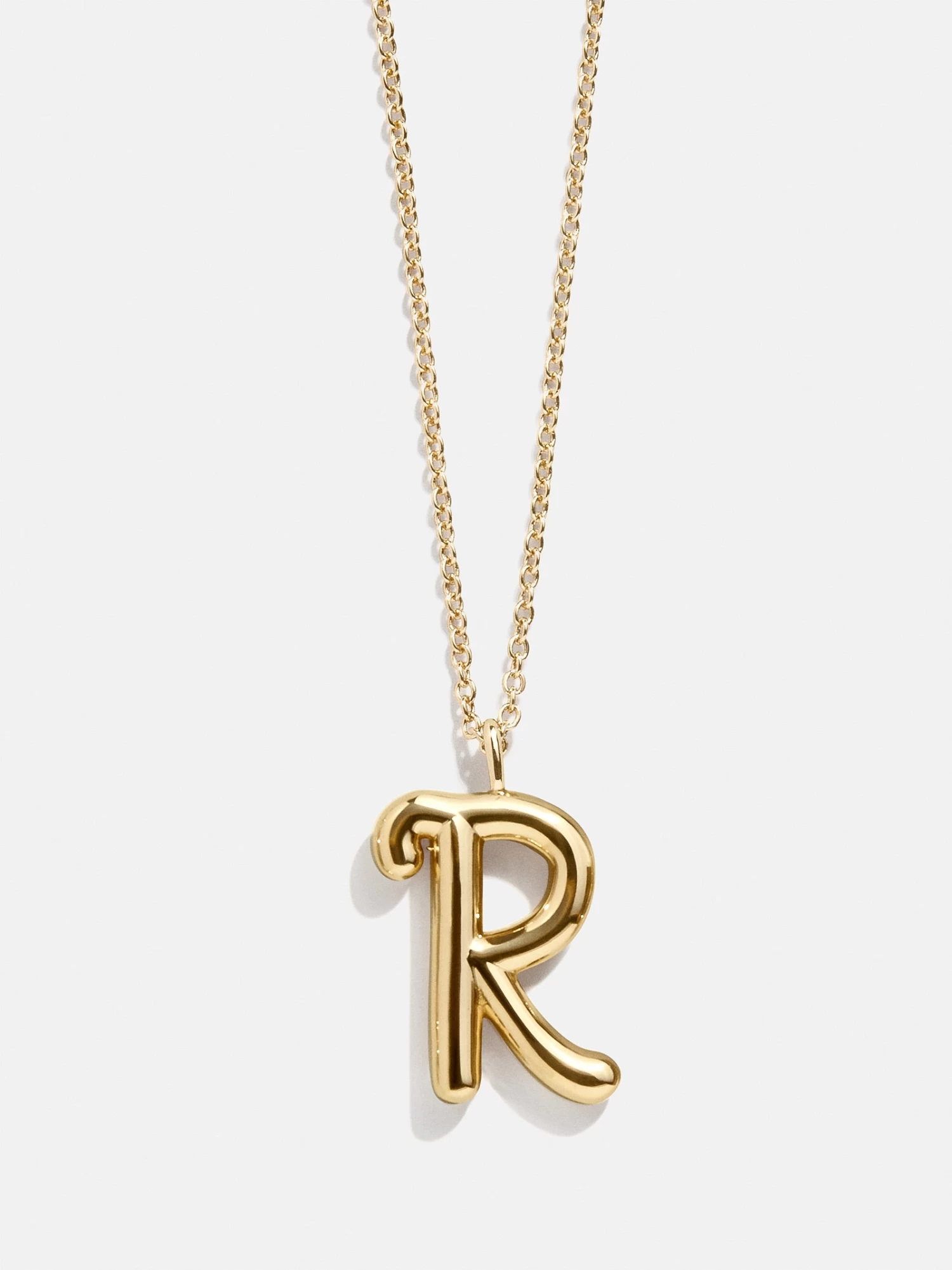 Bubble Script Initial Necklace - Gold 22 Bubble Script Initial Necklace - Gold - Image 20