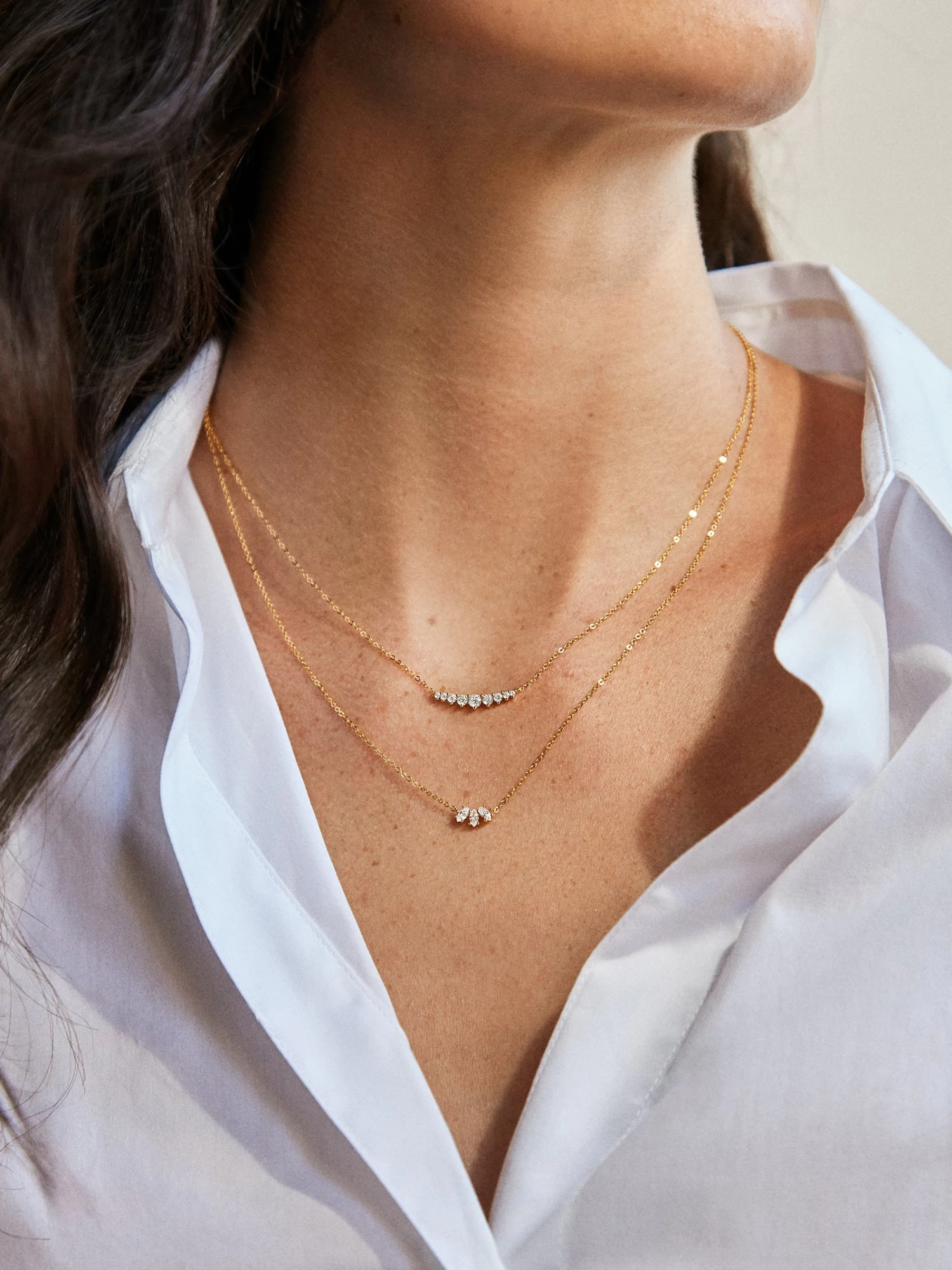 Danielle 18K Gold Layered Necklace - Gold 4 Danielle 18K Gold Layered Necklace - Gold - Image 2