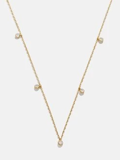 Clio 18K Gold Necklace - Clear/Gold