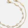 Yolanda 18K Gold Bracelet Set - Clear/Gold