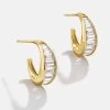 Tina 18K Gold Earrings - Clear/Gold -Baublebar 108735 G 01