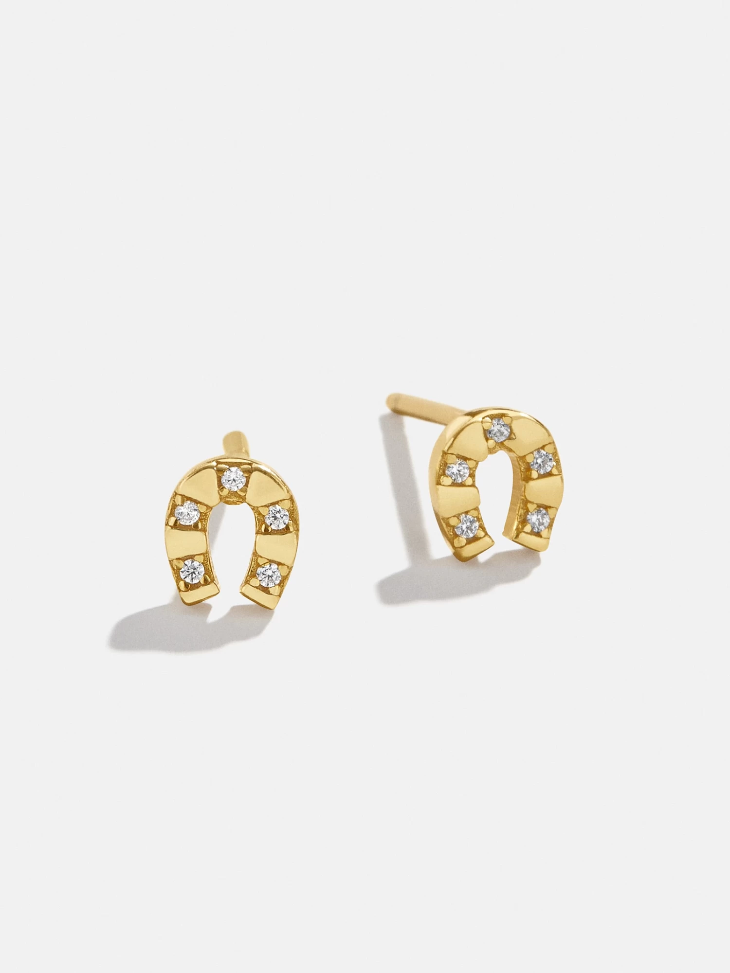 Evangeline 18K Gold Earrings - Horseshoe 3 Evangeline 18K Gold Earrings - Horseshoe