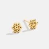 Dahlia 18K Gold Earrings - Gold Flower