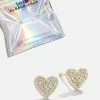 Whole Lotta Heart 18K Gold Kids' Earrings - Pavé