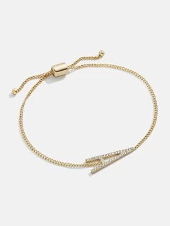 East West Initial Bracelet - Gold/Pavé 25 East West Initial Bracelet - Gold/Pavé -Baublebar 108875 G 02