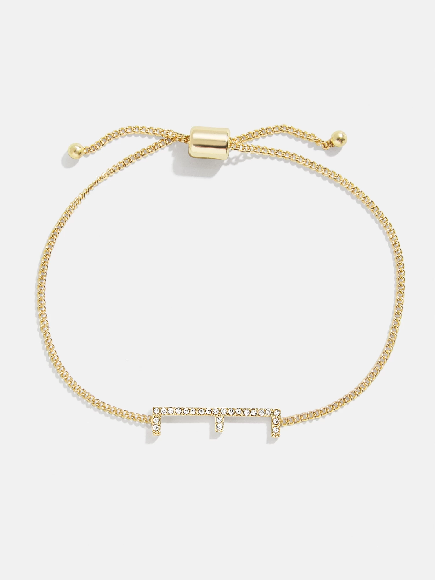 East West Initial Bracelet - Gold/Pavé 10 East West Initial Bracelet - Gold/Pavé - Image 8