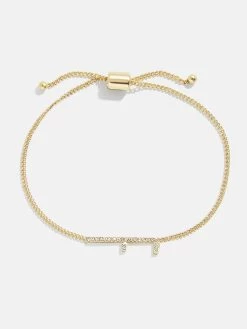 East West Initial Bracelet - Gold/Pavé 30 East West Initial Bracelet - Gold/Pavé -Baublebar 108875 G F
