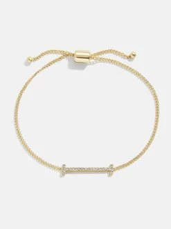 East West Initial Bracelet - Gold/Pavé 33 East West Initial Bracelet - Gold/Pavé -Baublebar 108875 G I