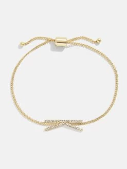East West Initial Bracelet - Gold/Pavé 35 East West Initial Bracelet - Gold/Pavé -Baublebar 108875 G K
