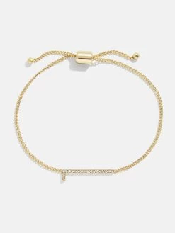 East West Initial Bracelet - Gold/Pavé 36 East West Initial Bracelet - Gold/Pavé -Baublebar 108875 G L