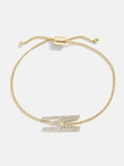 East West Initial Bracelet - Gold/Pavé 37 East West Initial Bracelet - Gold/Pavé -Baublebar 108875 G M