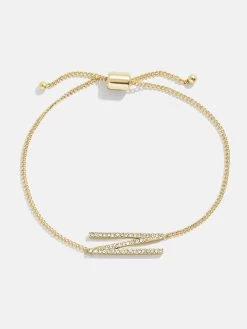 East West Initial Bracelet - Gold/Pavé 38 East West Initial Bracelet - Gold/Pavé -Baublebar 108875 G N