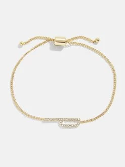 East West Initial Bracelet - Gold/Pavé 40 East West Initial Bracelet - Gold/Pavé -Baublebar 108875 G P