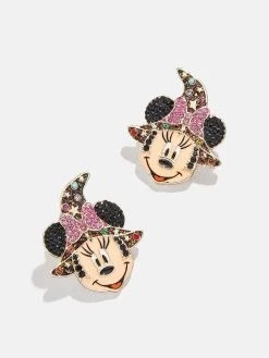 Minnie Mouse Disney Witch Earrings - Minnie Mouse Witch