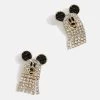 Mickey Mouse Disney Crystal Fringe Ghost Earrings - Pavé -Baublebar 108917 G 01