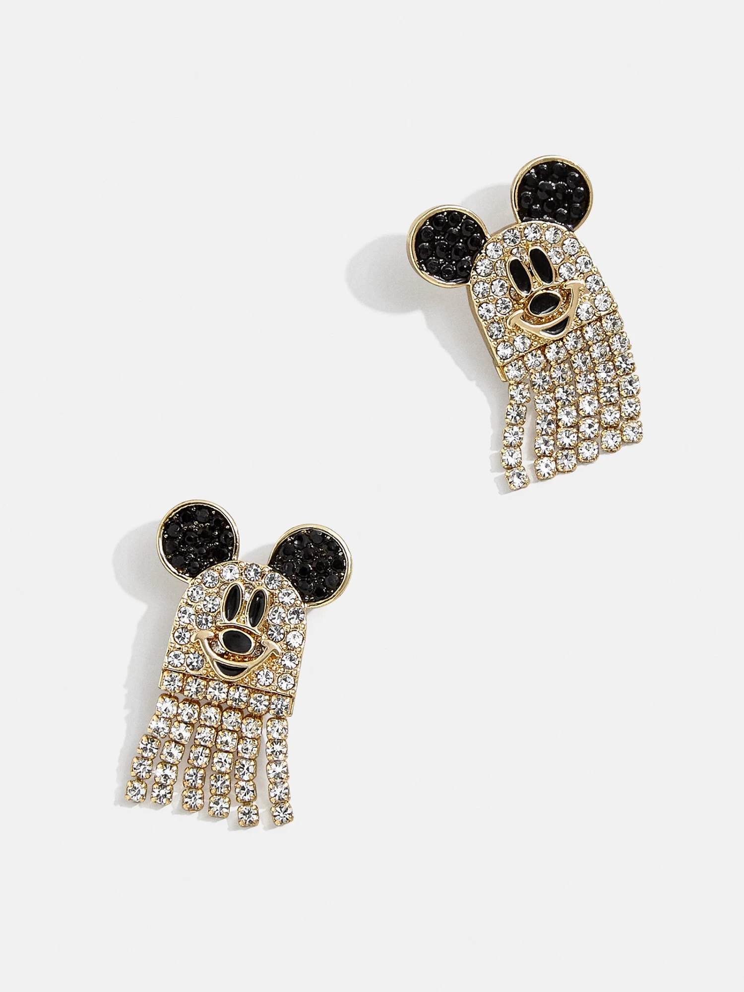 Mickey Mouse Disney Crystal Fringe Ghost Earrings - Pavé 3 Mickey Mouse Disney Crystal Fringe Ghost Earrings - Pavé