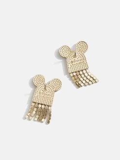 Mickey Mouse Disney Crystal Fringe Ghost Earrings - Pavé 9 Mickey Mouse Disney Crystal Fringe Ghost Earrings - Pavé -Baublebar 108917 G 02