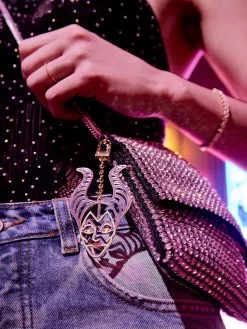 Disney Maleficent 2D Glow-in-the-Dark Bag Charm - Glow-in-the-Dark Maleficent -Baublebar 108952 m1