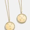 Classic 18K Gold Custom Medallion Necklace - Circle Pendant