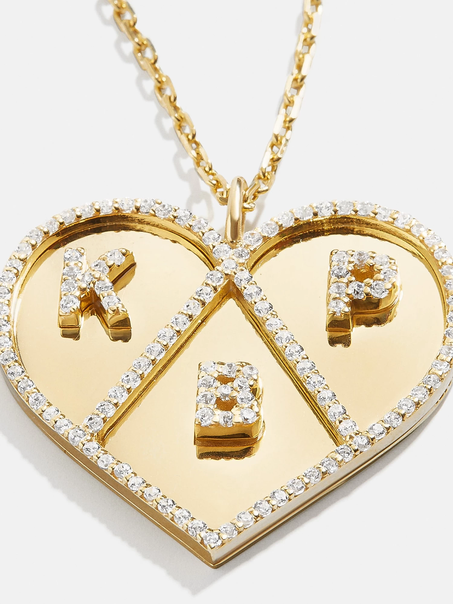 Heart 18K Gold Custom Medallion Necklace 9 Heart 18K Gold Custom Medallion Necklace - Image 7