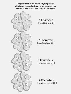 Clover 18K Gold Custom Pendant Necklace - Gold/Pavé -Baublebar 109147 Characters