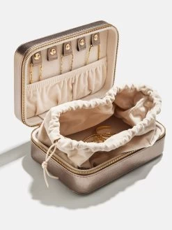 Rectangle Jewelry Storage Case - Metallic Rectangle Storage -Baublebar 109646 G 05