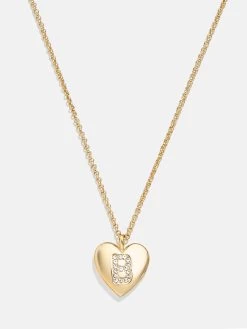 Little Love Kids' Initial Heart Necklace - Gold -Baublebar 110306 G B