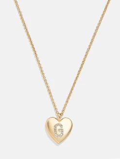 Little Love Kids' Initial Heart Necklace - Gold -Baublebar 110306 G G