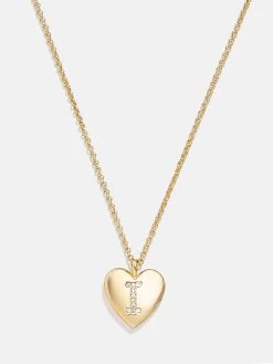 Little Love Kids' Initial Heart Necklace - Gold -Baublebar 110306 G I