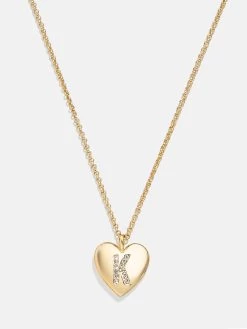 Little Love Kids' Initial Heart Necklace - Gold -Baublebar 110306 G K
