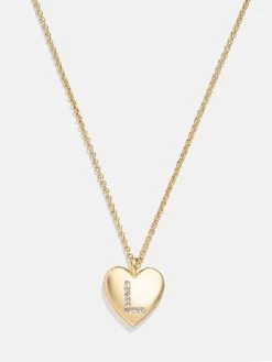 Little Love Kids' Initial Heart Necklace - Gold -Baublebar 110306 G L