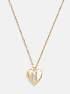 Little Love Kids' Initial Heart Necklace - Gold -Baublebar 110306 G N