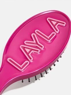 Fine Line Mini Custom Hair Brush - Fine Line Magenta -Baublebar 110416 G 02