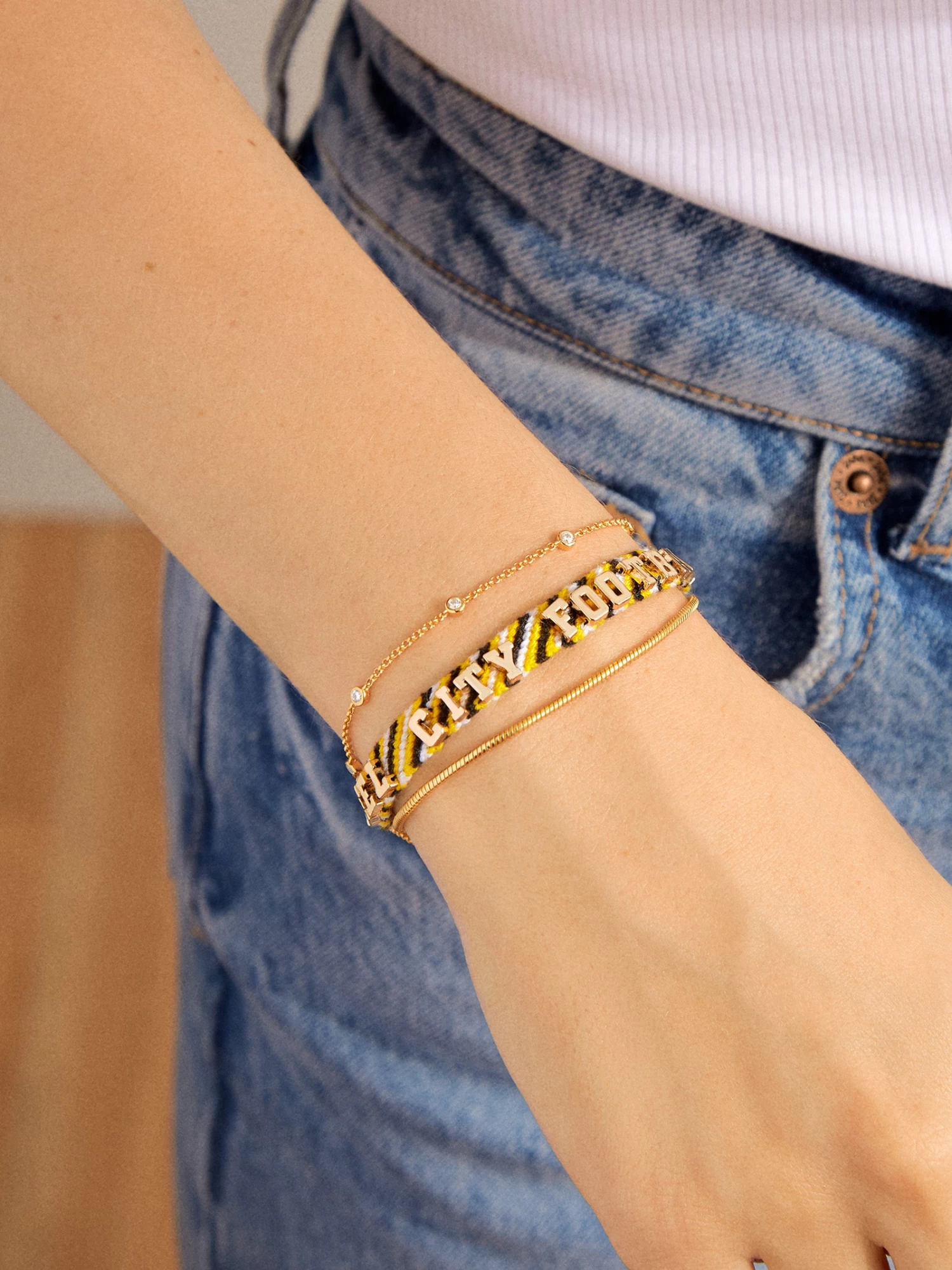 Pittsburgh Steelers NFL Woven Friendship Bracelet - Pittsburgh Steelers 4 Pittsburgh Steelers NFL Woven Friendship Bracelet - Pittsburgh Steelers - Image 2